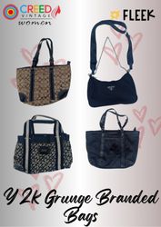 IQ0099 Y2k Grunge Branded Bags - 08 Pieces