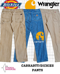 Branded Workwear Pants Including Carhartt, Dickies..