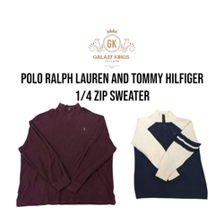 Polo Ralph Lauren et Tommy pull à fermeture éclair..