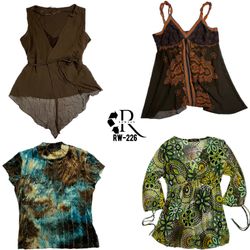 Y2K Boho Mix Mesh Tops (RW-226)
