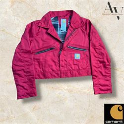 Carhartt Rework Style rote Damen kurz geschnittene..
