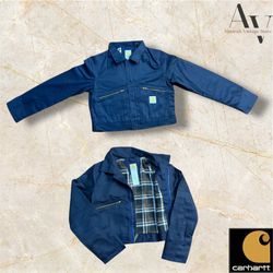 Carhartt Rework-Style schwarze Damen cropped Jacke..