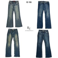Y2K Cyber Girl Era Denim Jeans (RE-1186)