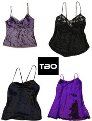 Y2K SLIP SILK NIGHTY TOPS