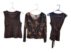 Earthy tone blouses/tops -8pcs -28/5/25