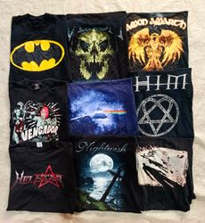 Musik und vintage bedruckte T-Shirts