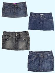 Basso Seta, Alte Vibrazioni – Gonne Mini in Denim ..