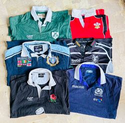 Mix de maillots de rugby vintage club lot de 11
