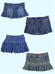 Vibes Retro Y2K: Gonne Mini in Denim alla Moda per..