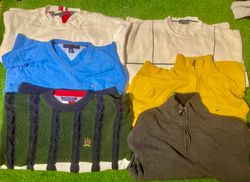Mélange de pulls de marque incluant Ralph Lauren.