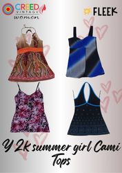 IQ0107 Y2k Sommer Mädchen Cami Tops - 10 Stück