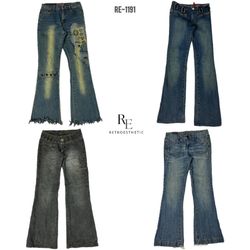 Y2K Unique IT Girl Denim Jeans (RE-1191)