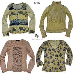 Y2K Soft Girl Era Full Sleeve Tops (RE-1192)