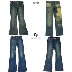 Y2K Britney Era Flare Denim Jeans (RE-1195)