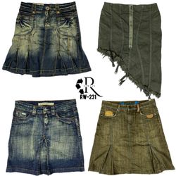 Y2K Britney Era Denim Midi Skirts (RW-231)