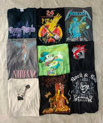 vintage music and printed t shirts