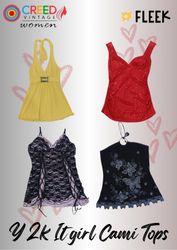IQ0110 Y2k It girl Cami Tops - 08 Pieces