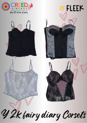 IQ0112 Y2k fairy diary Corsets - 08 Pieces