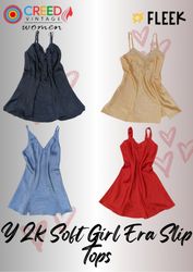 IQ0113 Y2k Soft Girl Era Slip Tops - 10 Pieces