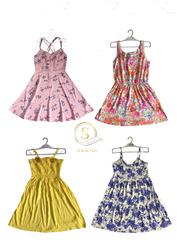 Casual and floral dresses