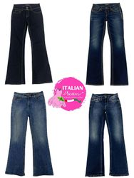 Y2k jeans acampanados únicos