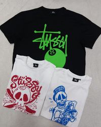 CV0176 Stile di Rielaborazione T-shirt Stussy