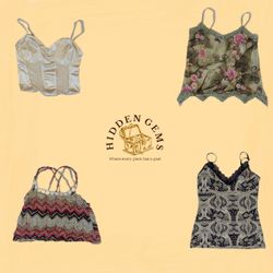 Y2k gemischte süße Mädchen Cami Tops (HG-007)