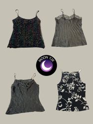 Y2K Gothic Rave Party Tops (M-405)