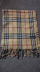 beige burberry scarves
