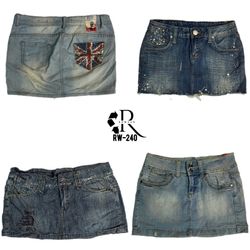 Jupes en denim uniques Y2K (RW-240)