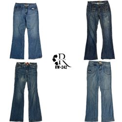 Y2K Denim Jean évasé unique (RW-242)