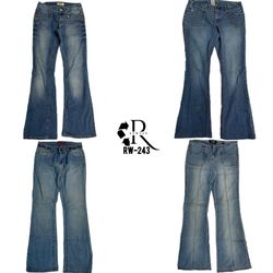Y2K Denim Flared Einzigartige Jeans (RW-243)