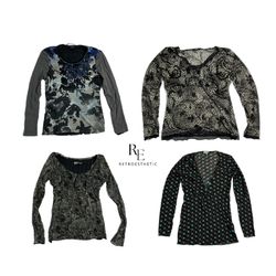 Y2K All Gothic Full Sleeve Tops (RE-1211)