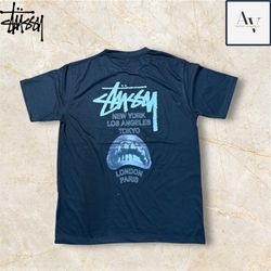 Stussy rework style Rick owens Black T shirts