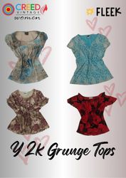 IQ0123 Y2k Grunge Tops - 08 Pieces