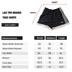 SS25 Überarbeitetes Spitzenbesatz Track Shorts