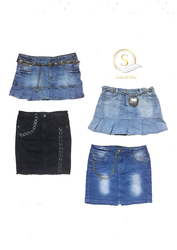 Y2K Jeans Mini Röcke