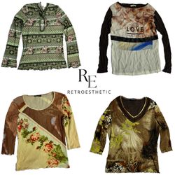 Y2K Soft Girl Era Full Sleeve Tops (RE-1212)