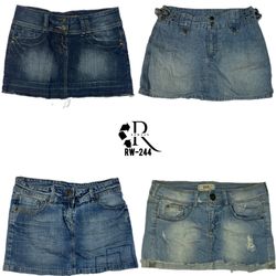 Y2K Cyber Girl Denim Mini Röcke (RW-244)