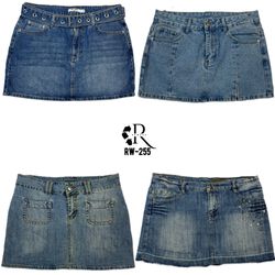 Faldas de mezclilla mini de la era IT Girl Y2K (RW..