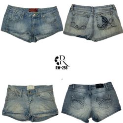 Shorts de Mezclilla de Estilo Retro Y2K (RW-258)