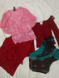 IQ0127 Y2k Estilo Italiano Blusas - 08 Peças