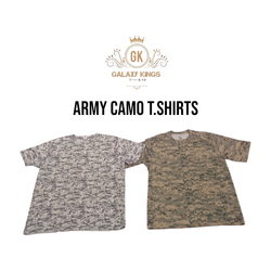 Camisetas T. de camuflaje del ejército