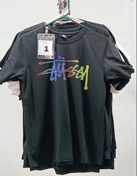 Cr-14 Reworked Stylish Printed Stussy Men's T-Shir..