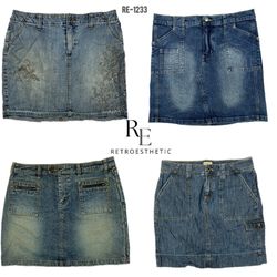 Gonne in denim mini Y2K Britney Era (RE-1233)