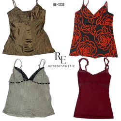 Top Cami dell'Era delle Ragazze Carine Y2K (RE-123..