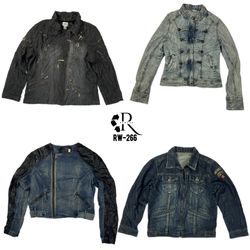 Giacche di denim uniche Y2K (RW-266)