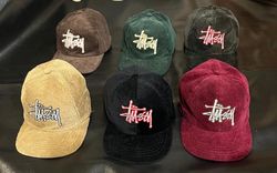 Cappello in stile rielaborato in corduroy Stussy