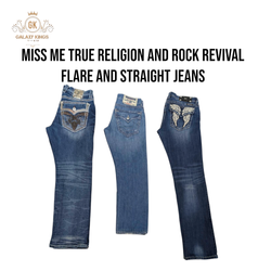 Jeans Flare Straight Miss Me True Religion e Rockr..