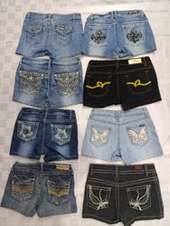 R78 Ladies Y2k Embellished Sexy Hot Shorts-20